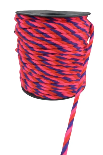 Bileklik ipi, Hediye Paketleme ipi, Şans, Bereket, Aşk, Şifa, Güç 1 mm Pamuk  1 metre Fuşya ürün görseli 1