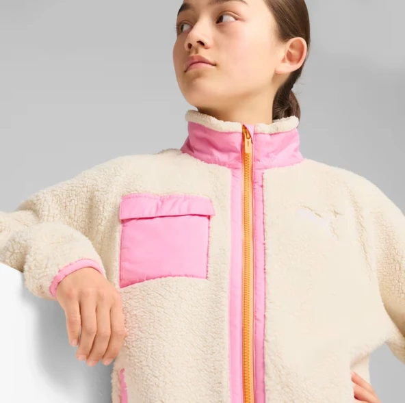Puma 626504-87 Hybrid Sherpa Jacket Kız Çocuk Mont - Resim 4