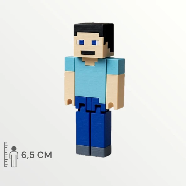 Minecraft Macera Başlangıç Seti Steve Alex Creeper Tavuk Tilki Arı - 2