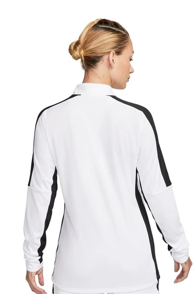 Nike W Nk Df Academy 23 DR1354-100 Dril Beyaz Kadın Futbol Antrenman Uzun Kollu Üst - 2