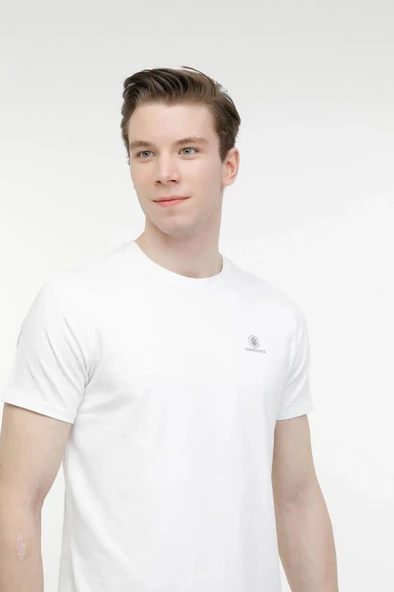 Lumberjack M-C110 BSC C Nk T-Sh 4FX 101497410 Beyaz Erkek T-Shirt - 5