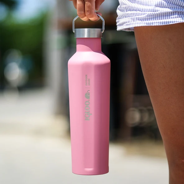 Igloo Pentagon Termos 750ml-PEMBE - Resim 7