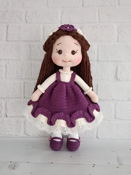 Mürdüm Merve Bebek Amigurumi Organik Oyuncak - 1