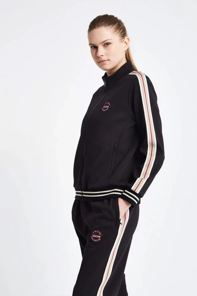 Lescon 24NTBV002120-633 Siyah Kadın Fermuarlı Sweatshirt - 2