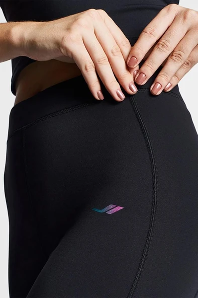 Lescon 24BTBP002007-633 Siyah Kadın Koşu Taytı - 5