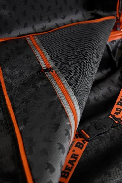 Bad Bear Logo Suitcase 23.01.80.001KG Koyu Gri Büyük Boy Tekerlekli ABS Valiz 95 Lt. - Resim 4