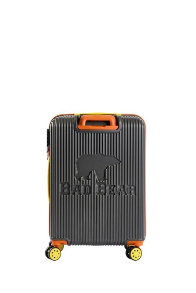 Bad Bear Logo Suitcase 23.01.80.002KG Koyu Gri Orta Boy Tekerlekli ABS Valiz 64 Lt. - 2