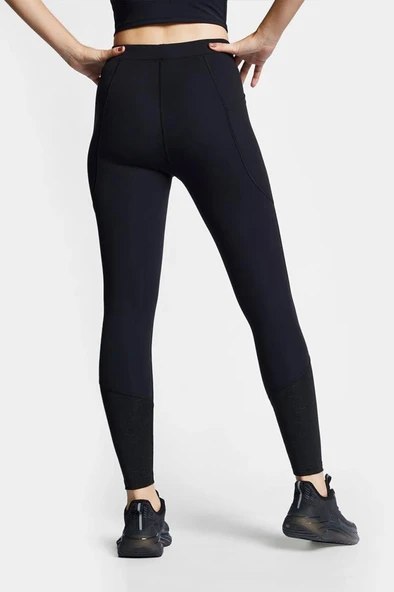 Lescon 24BTBP002007-633 Siyah Kadın Koşu Taytı - 2