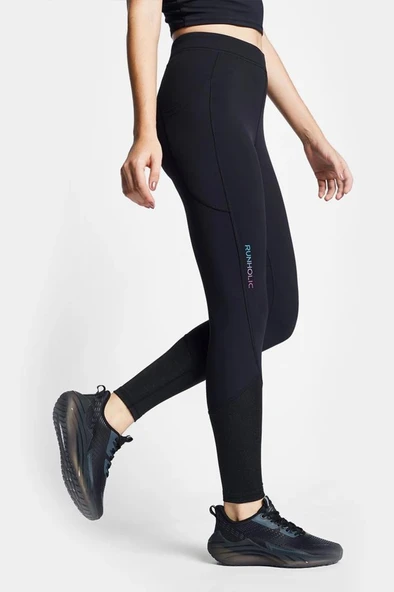 Lescon 24BTBP002007-633 Siyah Kadın Koşu Taytı - 4