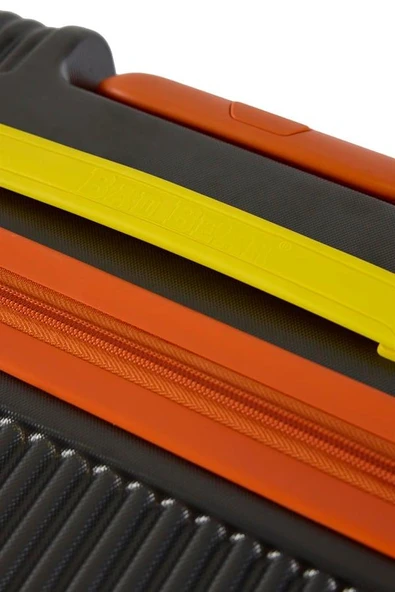 Bad Bear Logo Suitcase 23.01.80.001KG Koyu Gri Büyük Boy Tekerlekli ABS Valiz 95 Lt. - Resim 11