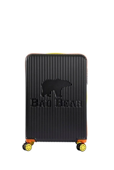 Bad Bear Logo Suitcase 23.01.80.001S Siyah Büyük Boy Tekerlekli ABS Valiz 95 Lt. - 3