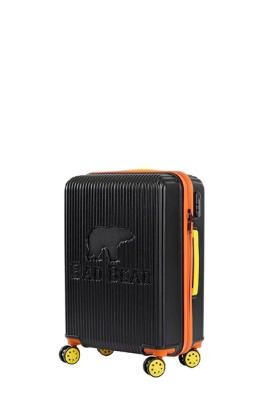 Bad Bear Logo Suitcase 23.01.80.002S Siyah Orta Boy Valiz 64LT - 6