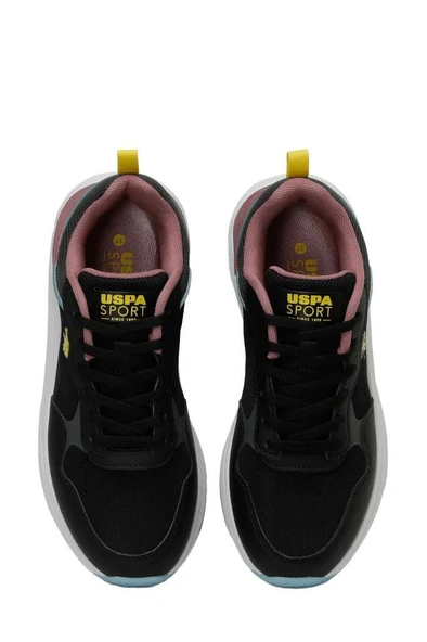 U.S. Polo Assn. Melinda 4FX 101501981 Siyah & Sar &ı Mavi Kadın Günlük Spor Ayakkabı - Resim 4