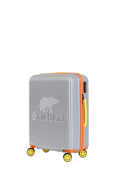 Bad Bear Logo Suitcase 23.01.80.002G Gri Orta Boy Tekerlekli ABS Valiz 64 Lt. - 7