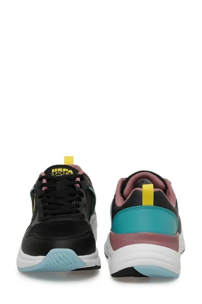 U.S. Polo Assn. Melinda 4FX 101501981 Siyah & Sar &ı Mavi Kadın Günlük Spor Ayakkabı - Resim 5