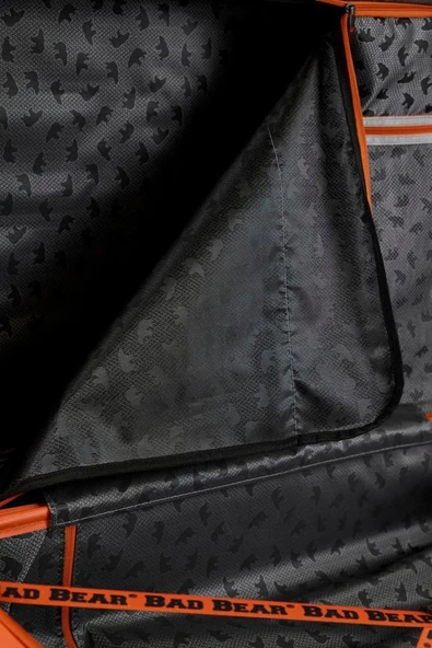 Bad Bear Logo Suitcase 23.01.80.001KG Koyu Gri Büyük Boy Tekerlekli ABS Valiz 95 Lt. - Resim 5