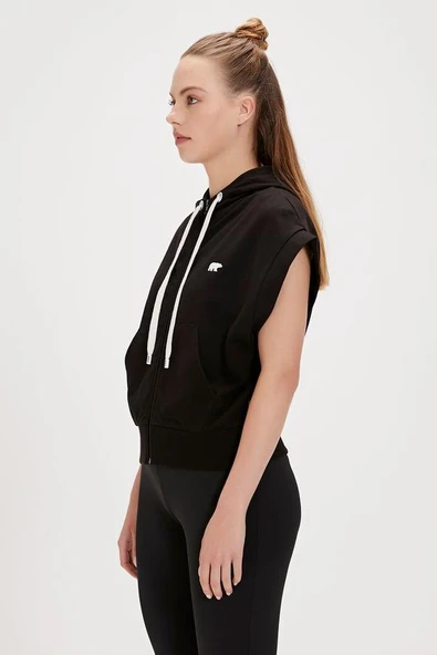 Bad Bear Kelly 24.03.12.002S Siyah Full-Zip Sweatshirt - 4