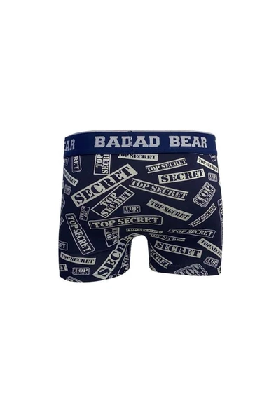 Bad Bear Secret 21.01.03.011L Lacivert Desenli Erkek Boxer - 2
