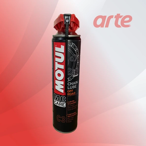 Motul C3 Chain Lube Off Road Zincir Yağlama Spreyi 400 ml | 3'lü Set | - 2