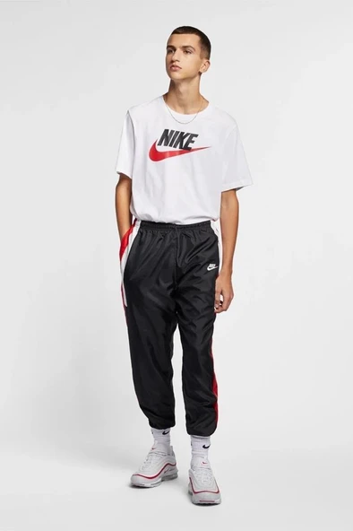 Nike M Nsw Tee Icon Futura AR5004-100 Beyaz Erkek T-Shirt - Resim 5