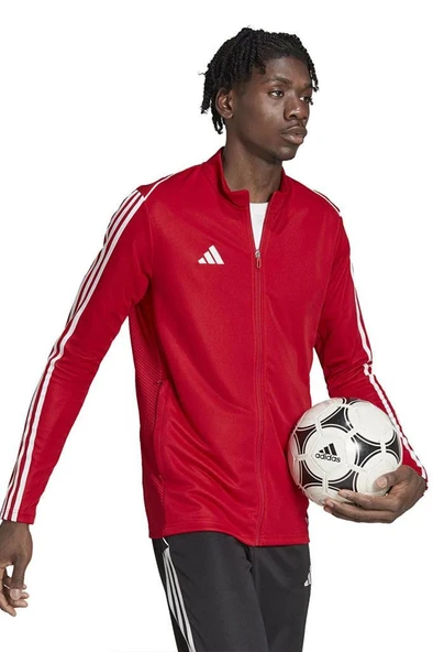 adidas Tiro23 L HS3502 Kırmızı Erkek Fermuarlı Sweat - 4