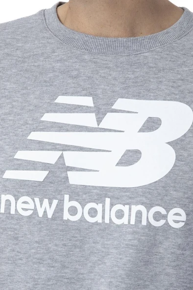 New Balance Lifestyle MNC1105-AG Gri Erkek Sweatshirt - 3