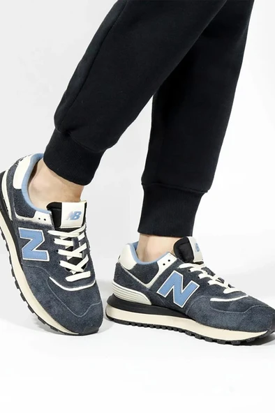 New Balance U574LGBP Lacivert Erkek Spor Ayakkabı - Resim 8
