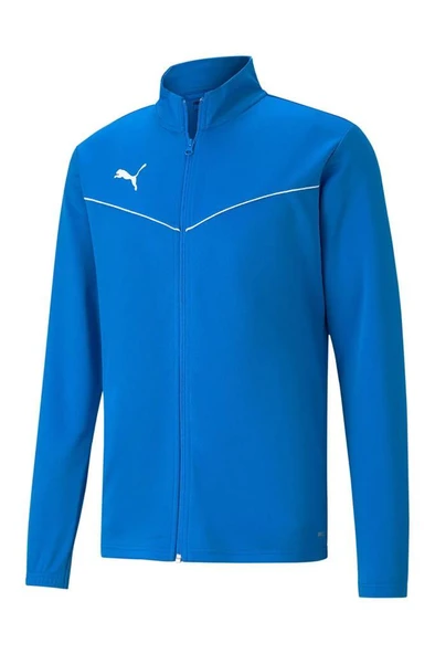 Puma Rise Trg Poly 65739202 Mavi Erkek Fermuarlı Swaetshirt - 1