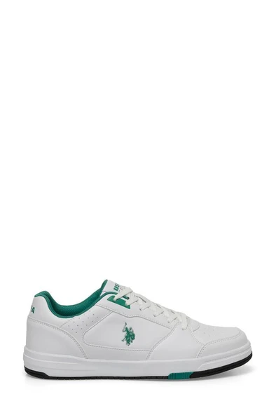 U.S. Polo Assn. Presto 4PR 101812437 Beyaz & Yeşil Erkek Günlük Spor Ayakkabı