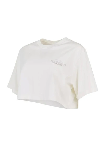 New Balance Lifestyle WNT1506-SST Krem Kadın Tişört