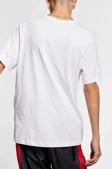 Nike M Nsw Tee Icon Futura AR5004-100 Beyaz Erkek T-Shirt - Resim 2