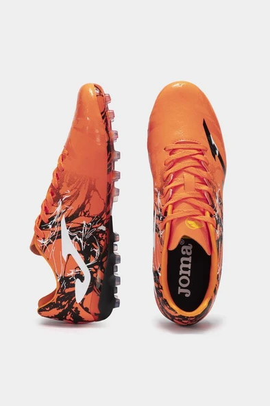 Joma Super Copa 2408 SUPS2408AG Turuncu & Siyah Erkek Futbol Kramponu - 4