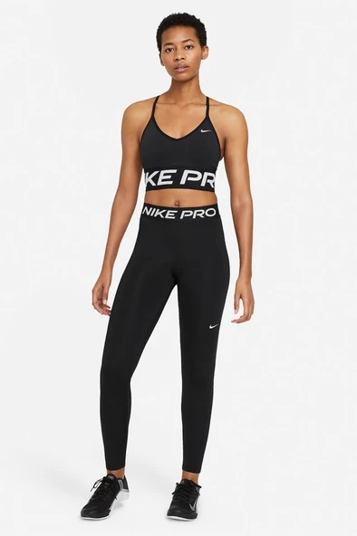 Nike Pro 365 CZ9779-010 Siyah Kadın Tayt - 6