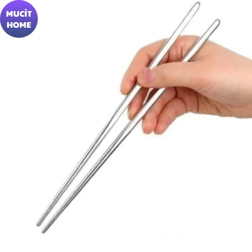 Mucit Home 5'li Paslanmaz Çelik Metal Chopstick - 2