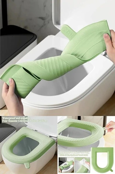Mucit Home  Klozet Kapağı Kılıfı  Yıkanabilir Su Geçirmez - Resim 3