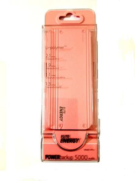 Elite Energy 5000mah Pembe Powerbank