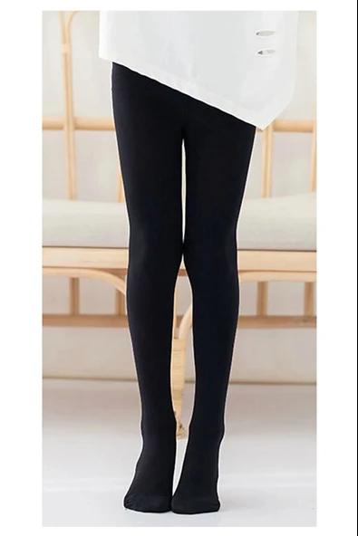 6 Adet Opak Külotlu Çocuk Çorabı 40 denye Siyah