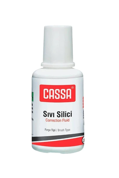Sıvı Silici Daksil 1 Adet Cassa 18 ml Fırçalı Sıvı Düzeltici Daksil Yazı Düzeltici Okul Ofis Büro Fırça Uçlu Daksil