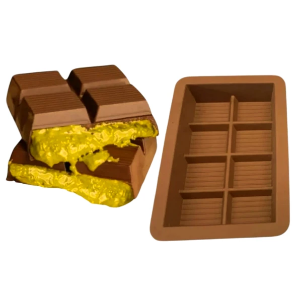 Mucit Home   dubai çikolata kalıbı 200 derece 4 saat  kalabilir   gerçek silikon kalıp gıdaya uyumlu ürün görseli 1