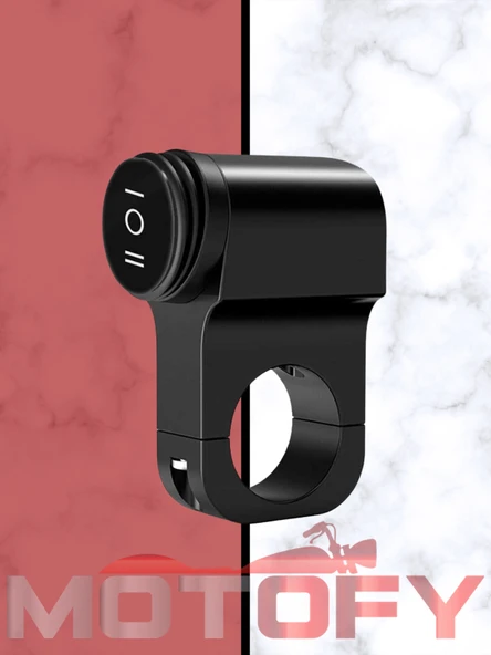 GİDON BAĞLANTILI ÇİFT FONKSİYONLU MOTOSİKLET AÇ KAPA BUTONU ürün görseli