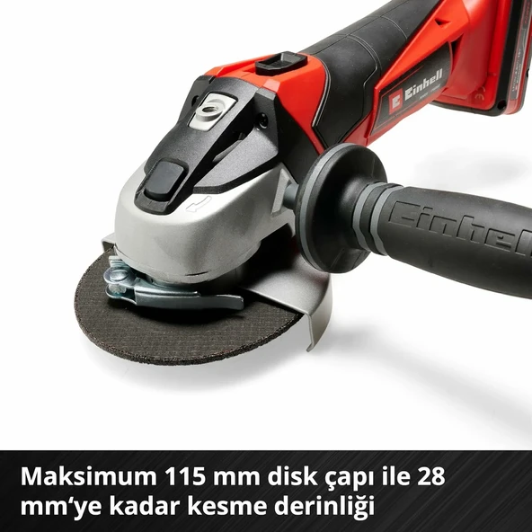 Einhell TE-AG 18/115 Li - Solo Akülü Avuç Taşlama - 4431110 - 6