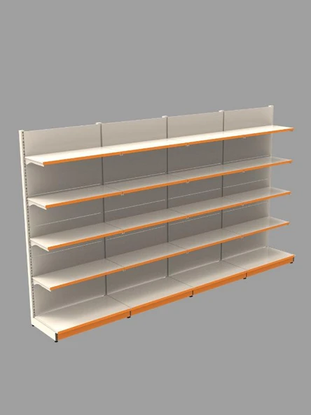 40x70x220 Cm - 40A/30*4 - 4'lü Duvar Ünitesi Market Rafı ürün görseli