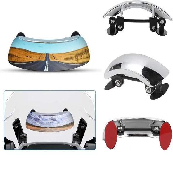 180 DERECE MOTOSİKLET KÖR NOKTA DİKİZ AYNASI - Resim 2