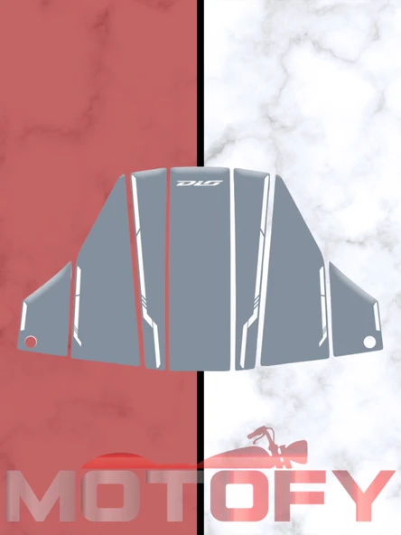 HONDA DİO 2021-2024 UYUMLU TANK PAD SET GRİ ürün görseli