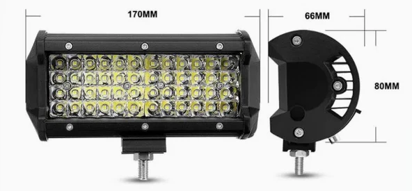 PANTHER X2 144W BAR TİPİ LED SİS FARI TAKIMI - Resim 3