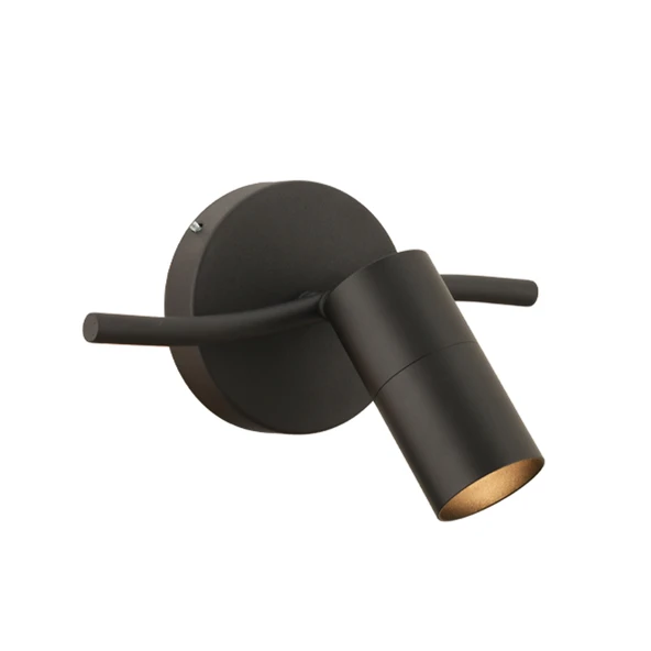 Apliqa Dusan Siyah Tekli Modern Duvar Lambası Spot Aplik - Resim 2