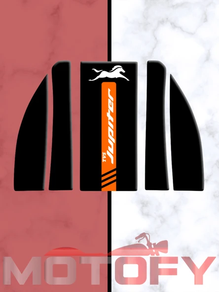 TVS JUPİTER 125 UYUMLU TANK PAD TURUNCU ürün görseli