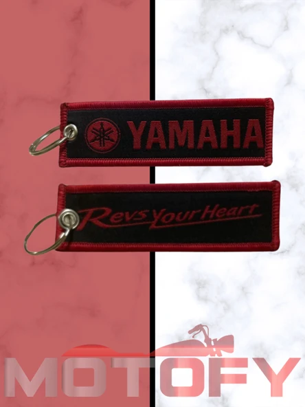 YAMAHA ÖRME KUMAŞ DOKUMA ANAHTARLIK SİYAH ürün görseli