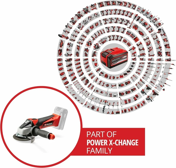 Einhell TE-AG 18/115 Li - Solo Akülü Avuç Taşlama - 4431110 - 5