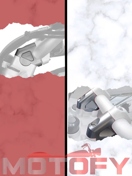 MOTOSİKLET GİDON YÜKSELTME APARATI GRİ 32MM - Resim 2